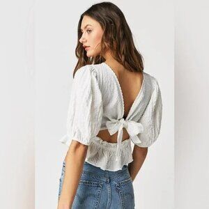 Free People Jasmine Tie Back Top NEW WITH TAGS